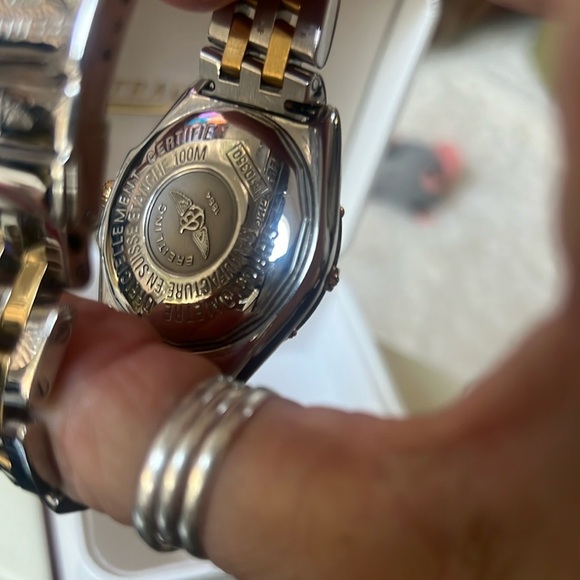 Breitling Windrider Automatic White Dial Two-Tone 18k Gold & Steel B10350 - Picture 6 of 7